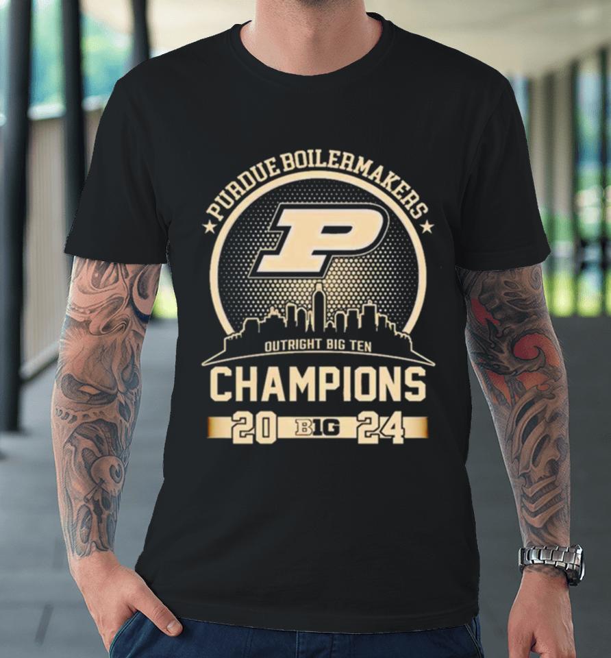 2024 Purdue Boilermakers Basketball Big 10 Champions Premium T-Shirt