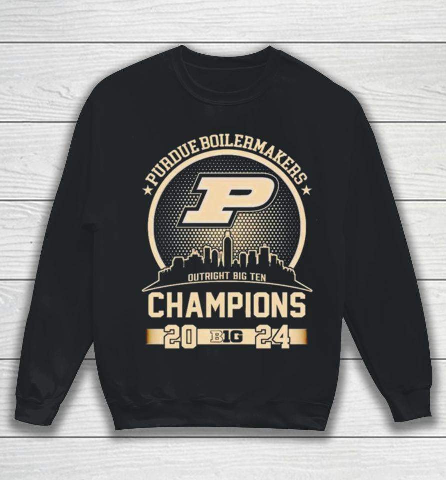 2024 Purdue Boilermakers Basketball Big 10 Champions Sweatshirt