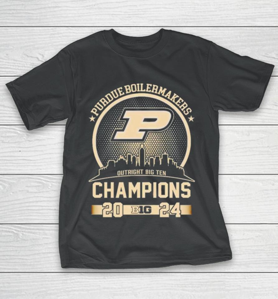 2024 Purdue Boilermakers Basketball Big 10 Champions T-Shirt