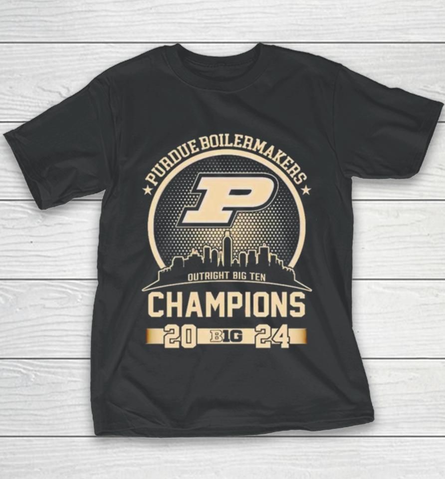 2024 Purdue Boilermakers Basketball Big 10 Champions Youth T-Shirt