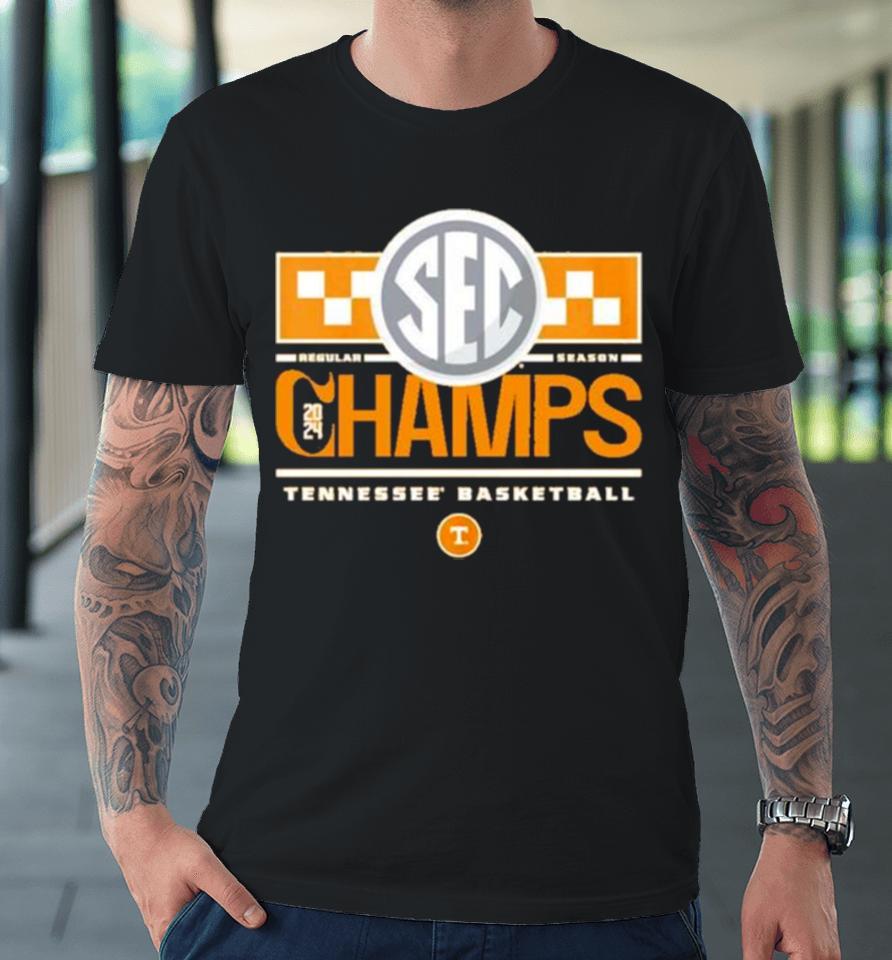 2024 Sec Champs Team Tennessee Volunteers Men’s Basketball Premium T-Shirt