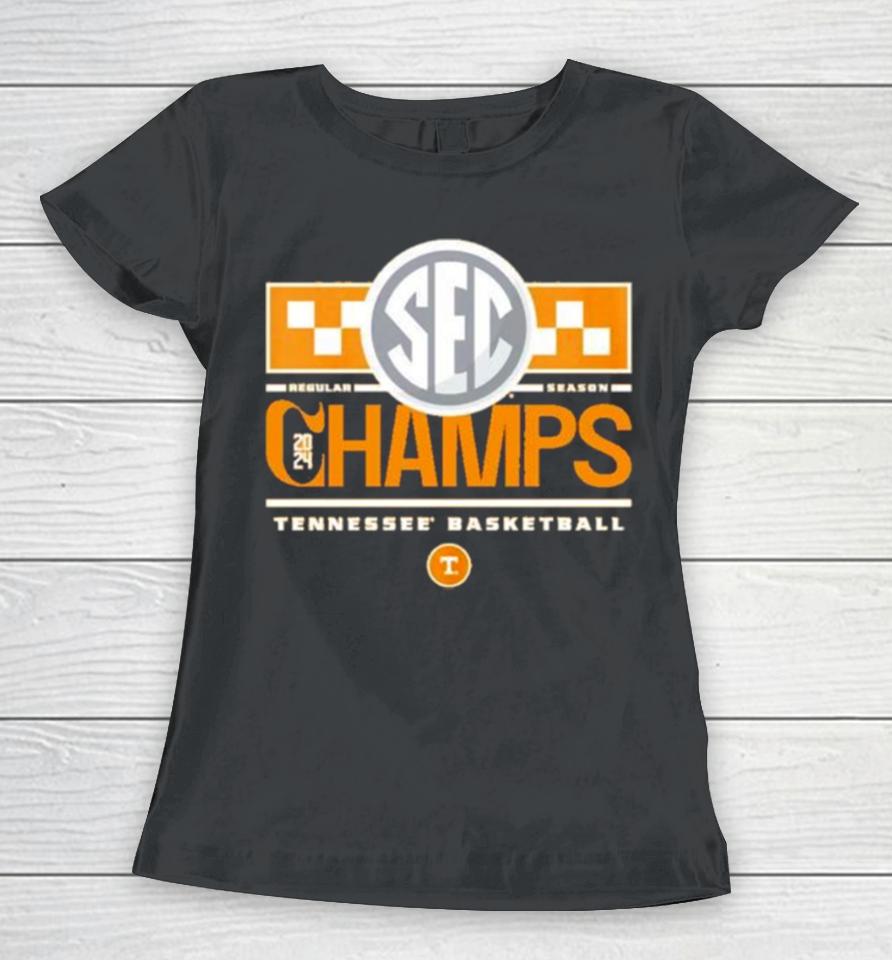 2024 Sec Champs Team Tennessee Volunteers Men’s Basketball Women T-Shirt