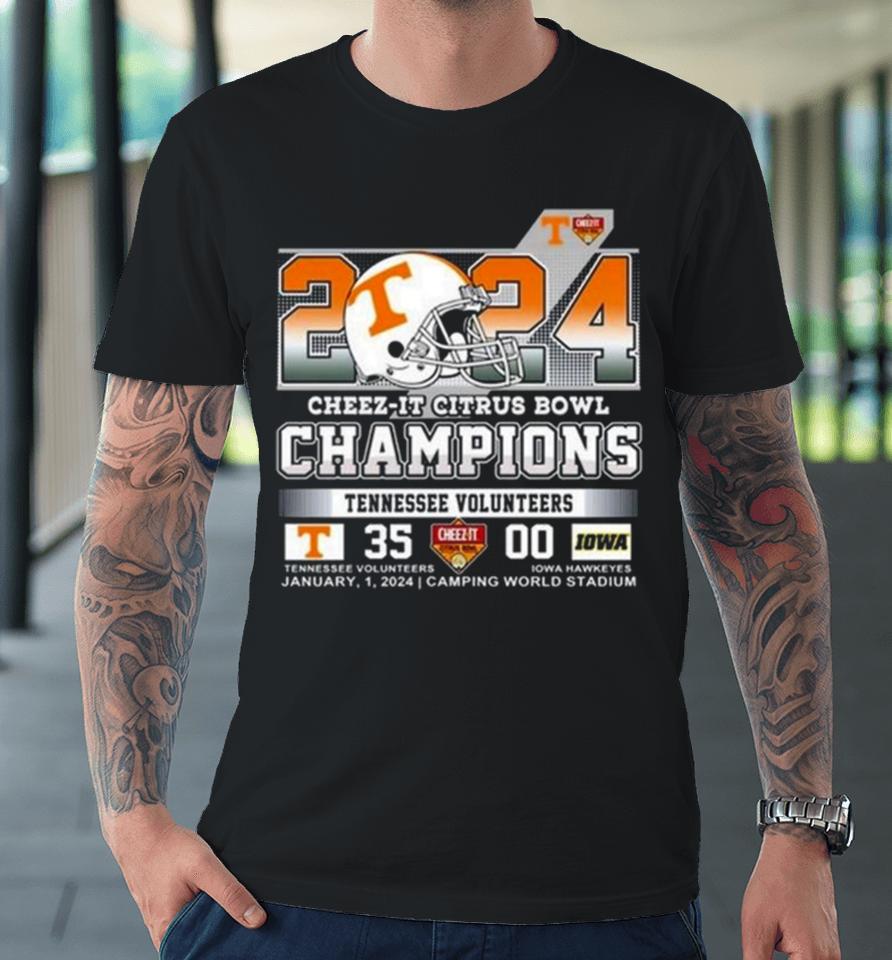 2024 Tennessee Volunteers Champions Cheez It Citrus Bowl Premium T-Shirt