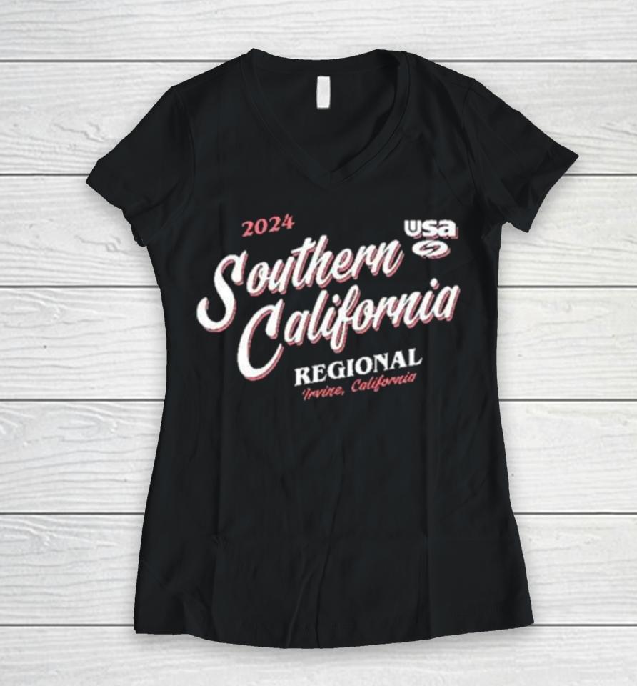 2024 Usa Southern California Regional Vi Women V-Neck T-Shirt