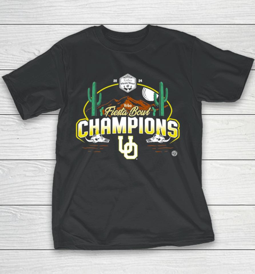2024 Vrbo Fiesta Bowl Oregon Ducks Football Graphic Youth T-Shirt