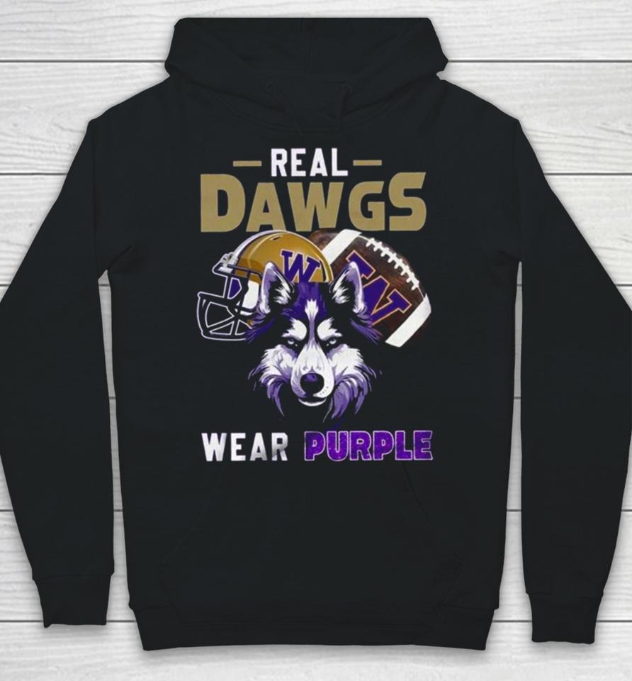 2024 Washington Huskies Real Dawgs Wear Purple Wolf Hoodie