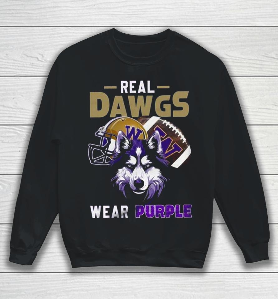 2024 Washington Huskies Real Dawgs Wear Purple Wolf Sweatshirt