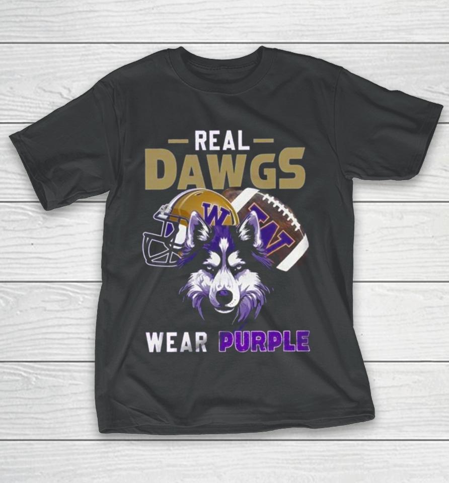2024 Washington Huskies Real Dawgs Wear Purple Wolf T-Shirt