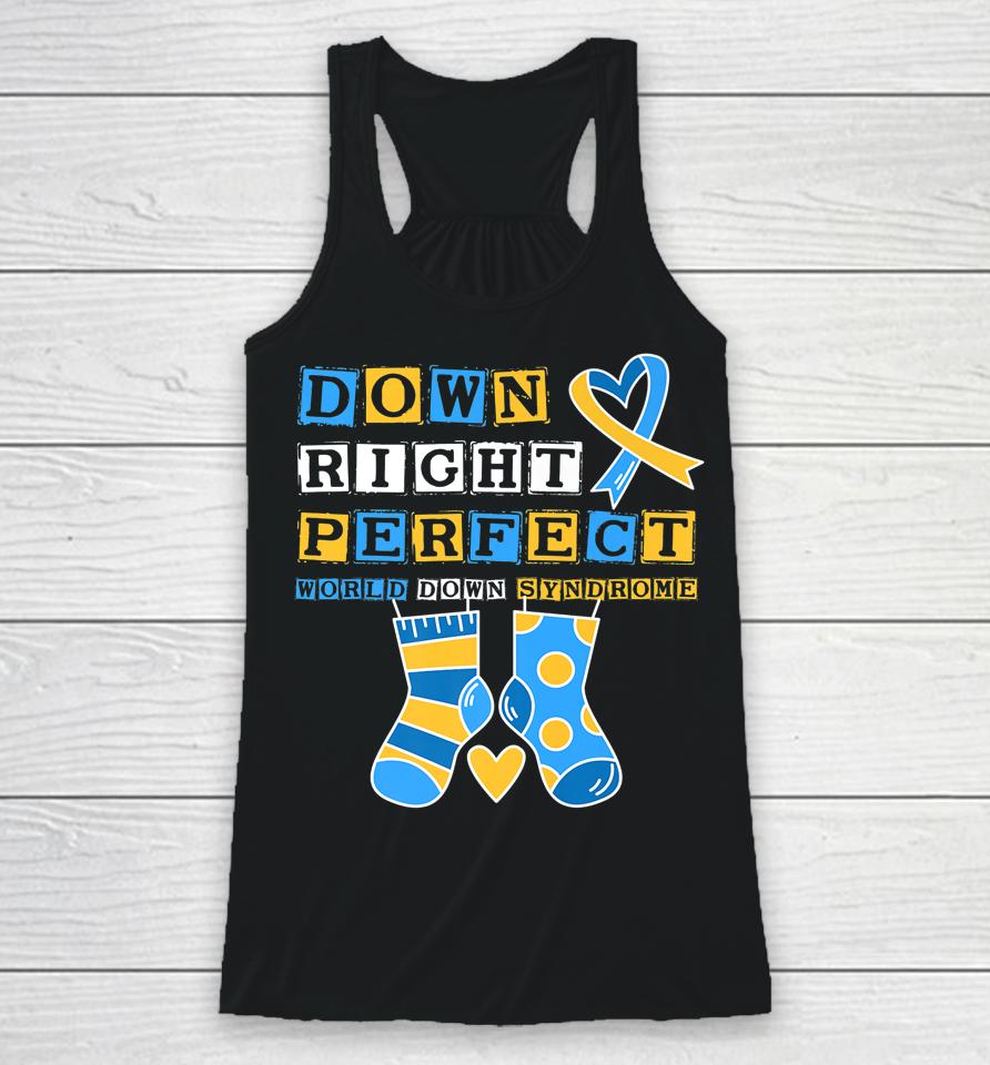 21 March World Down Syndrome Day Awareness Socks Racerback Tank