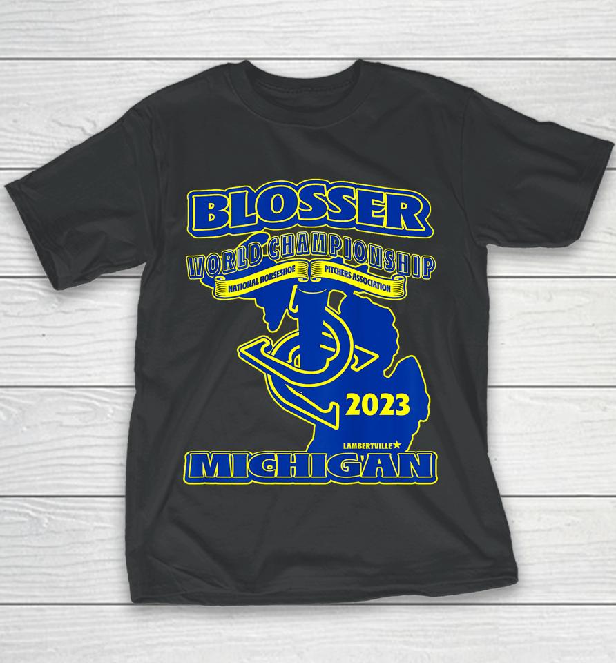 23 Michigan Horseshoe Lambertville Youth T-Shirt