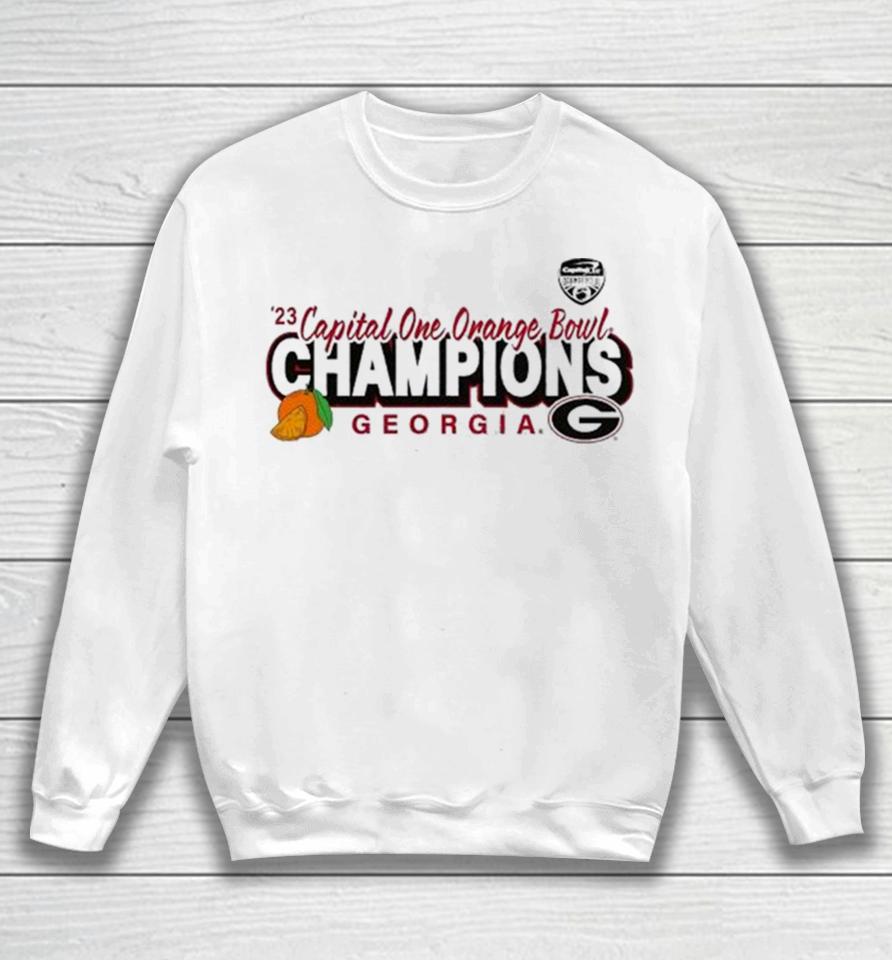 ’23 Orange Bowl Champions Georgia Bulldogs Sweatshirt