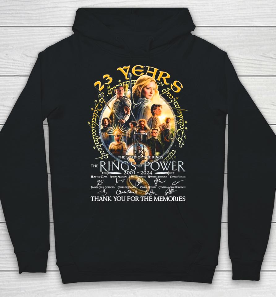 23 Years The Lord Of The Rings – Rings Of Power 2001 2024 Thank You For The Memories Hoodie