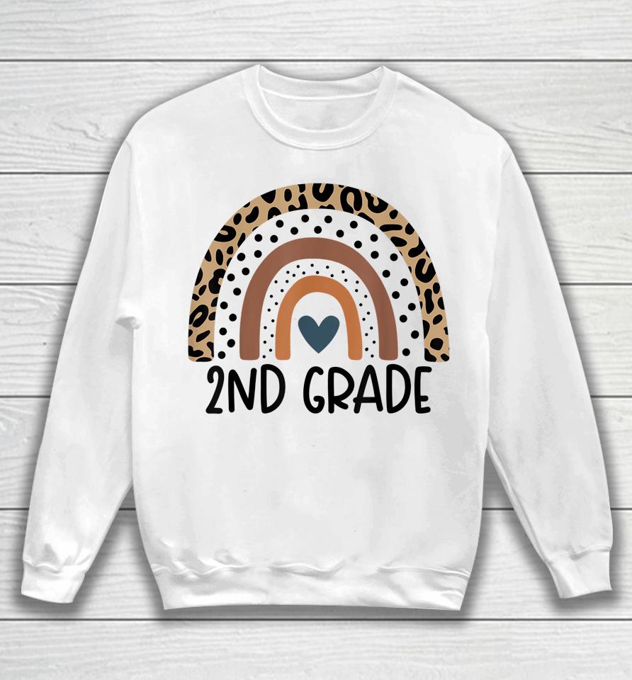 2Nd Grade Rainbow Teacher Team Second Grade Squad Girls Boys Sweatshirt