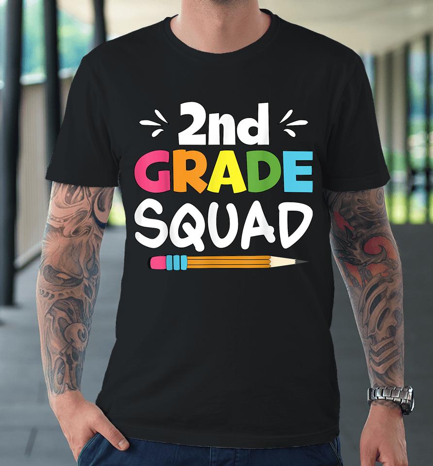 2Nd Grade Squad Second Teacher Student Team Back To School Premium T-Shirt