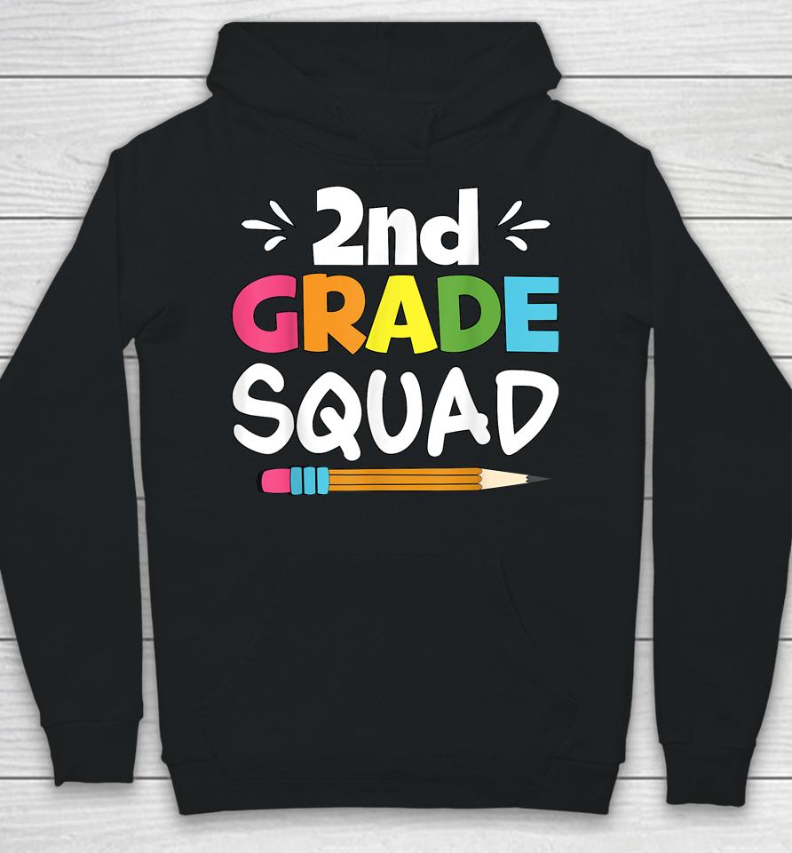 2Nd Grade Squad Second Teacher Student Team Back To School Hoodie
