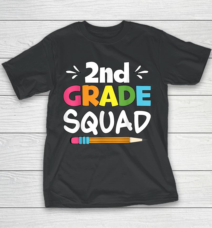 2Nd Grade Squad Second Teacher Student Team Back To School Youth T-Shirt