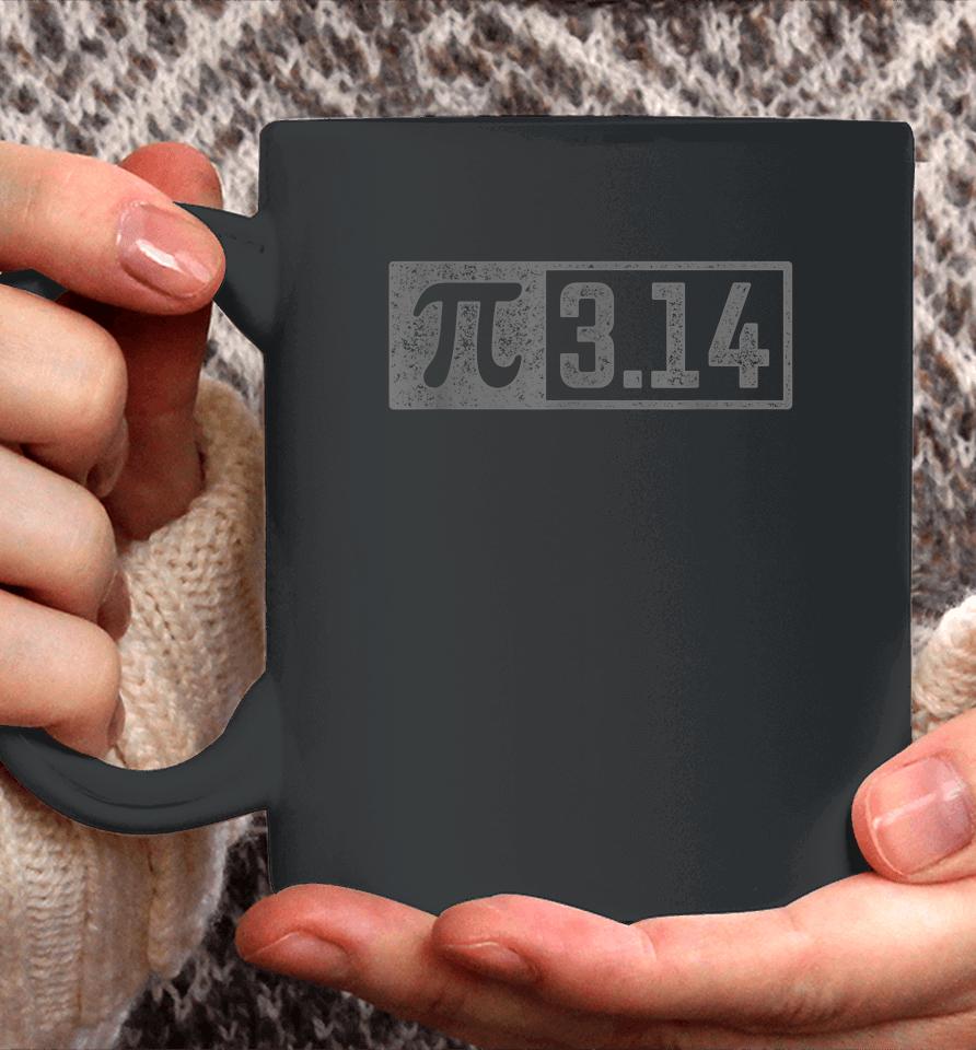 3 14 Pi Digits Vintage 314 Pi Math Teacher Happy Pi Day Coffee Mug