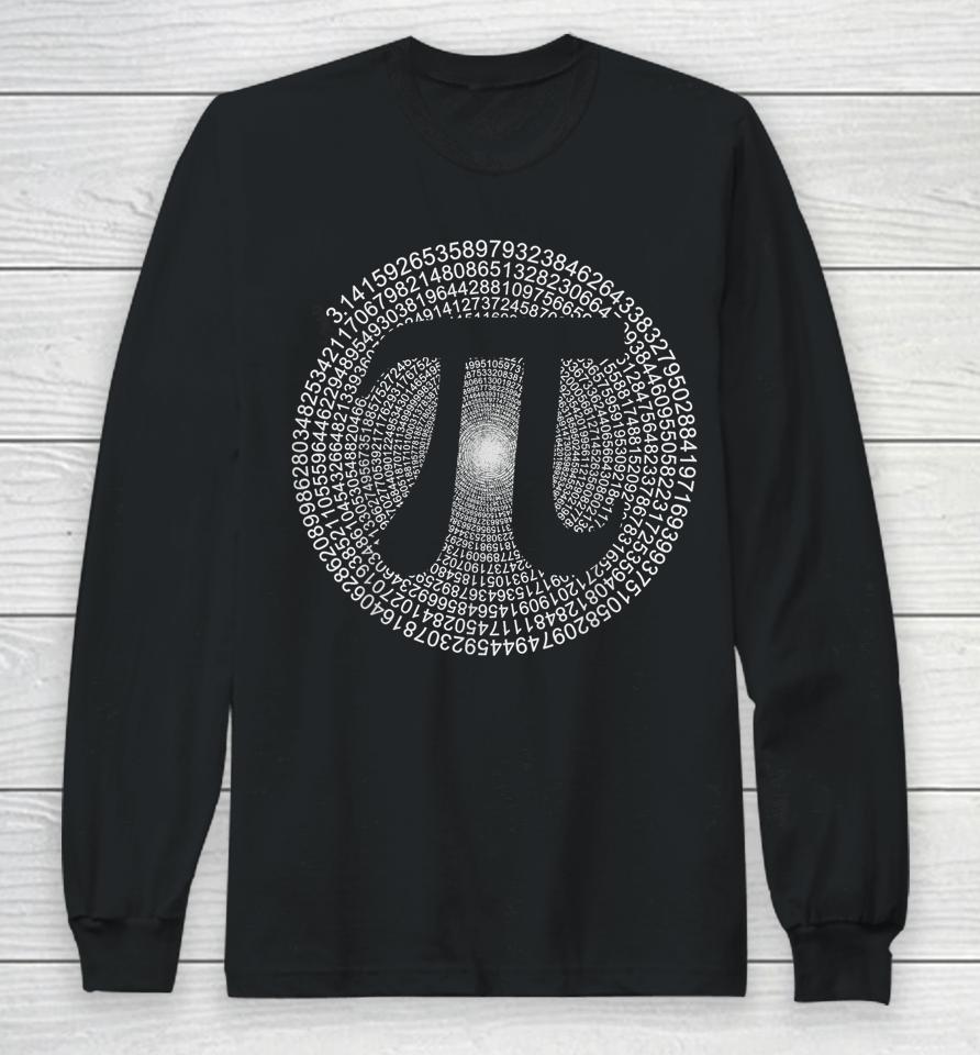 3 14 Pi Number Symbol Math Science Pi Day Long Sleeve T-Shirt
