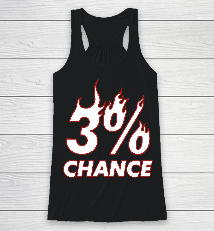 3% Chance Racerback Tank