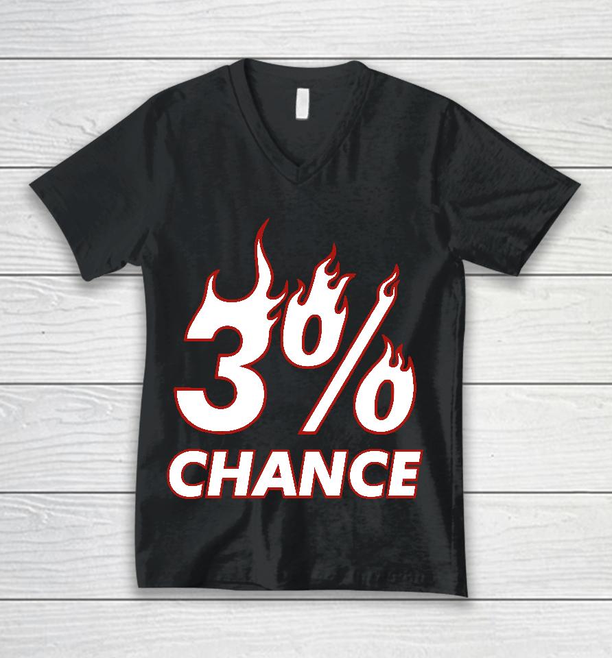 3% Chance Unisex V-Neck T-Shirt