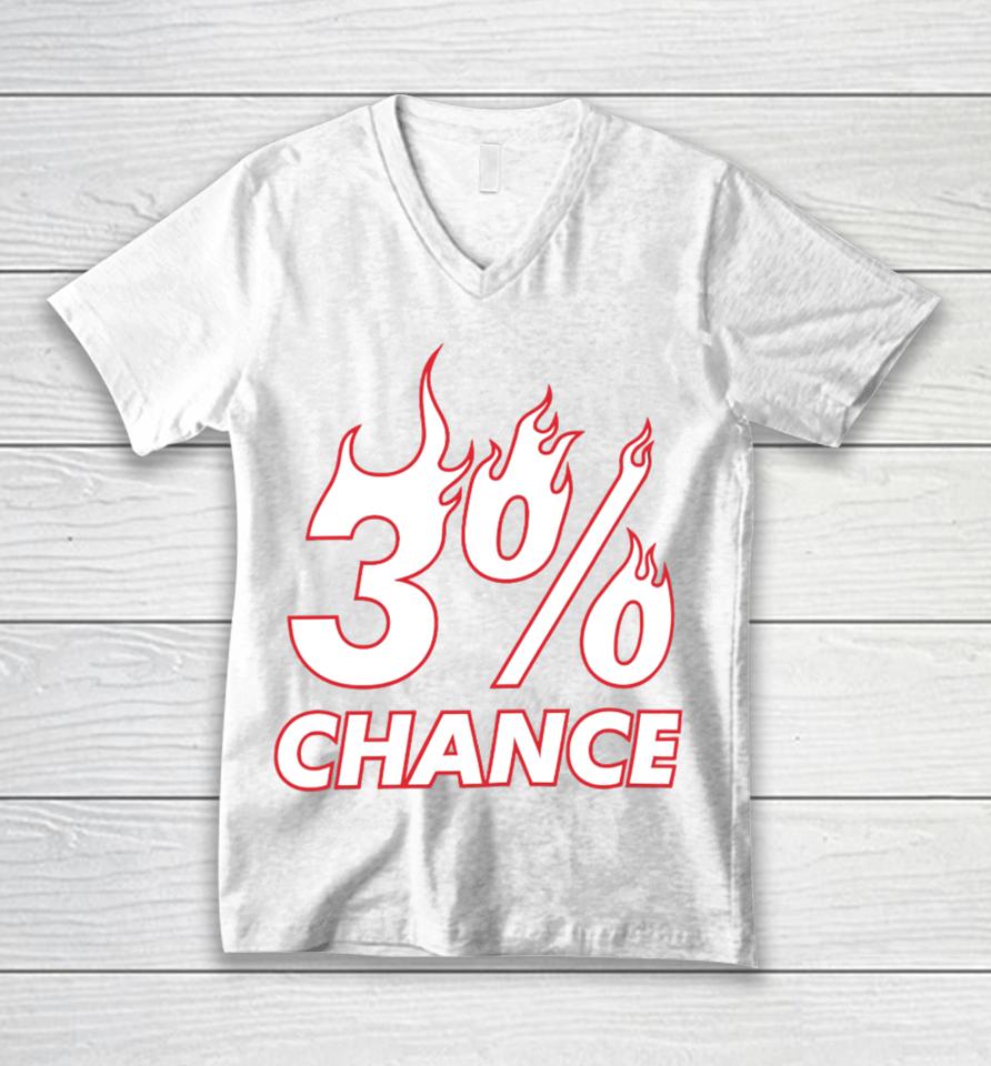 3% Chance Unisex V-Neck T-Shirt