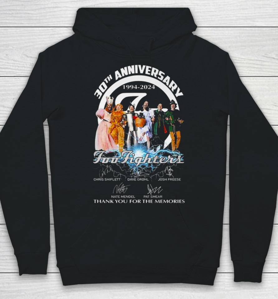 30Th Anniversary 1994 2024 Foo Fighters Thank You For The Memories Hoodie