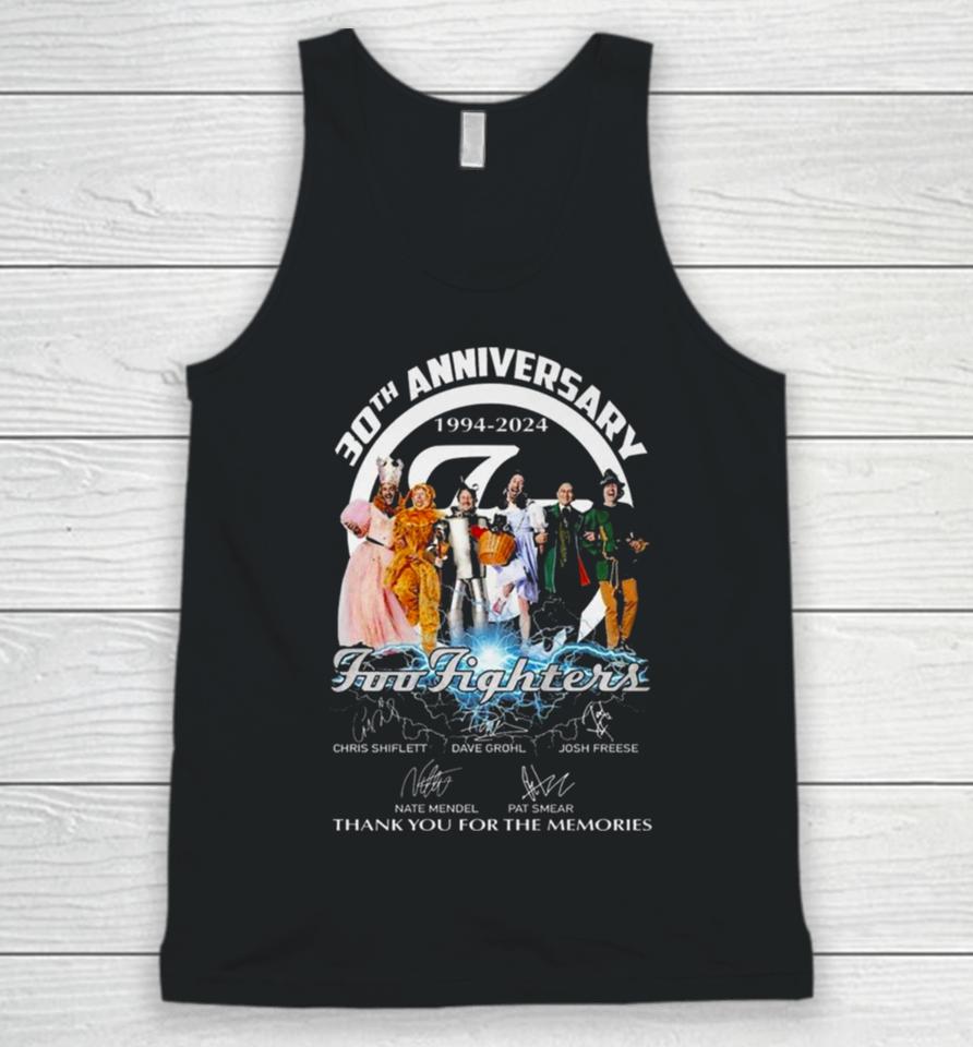 30Th Anniversary 1994 2024 Foo Fighters Thank You For The Memories Unisex Tank Top