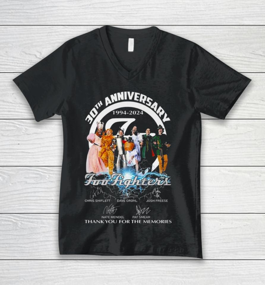30Th Anniversary 1994 2024 Foo Fighters Thank You For The Memories Unisex V-Neck T-Shirt