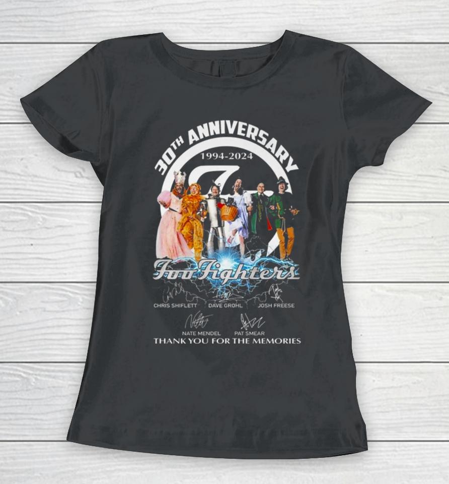 30Th Anniversary 1994 2024 Foo Fighters Thank You For The Memories Women T-Shirt