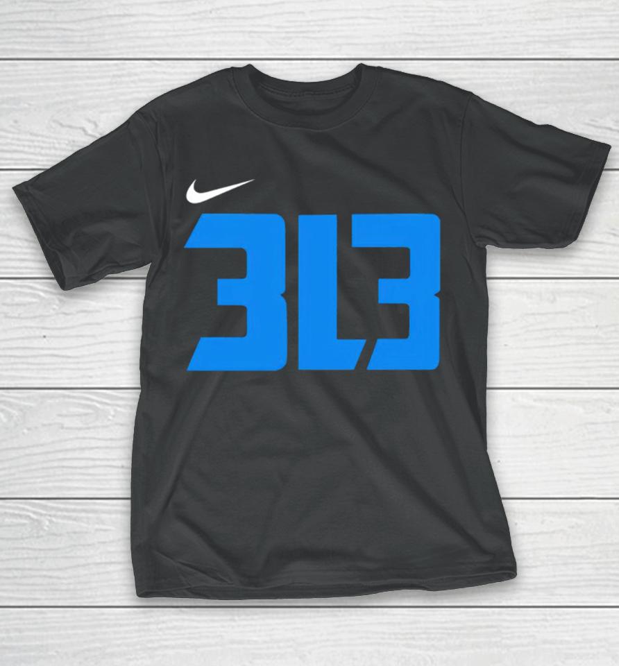 313 3L3 Detroit Lions T-Shirt