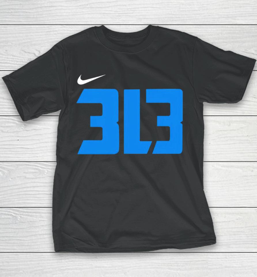 313 3L3 Detroit Lions Youth T-Shirt