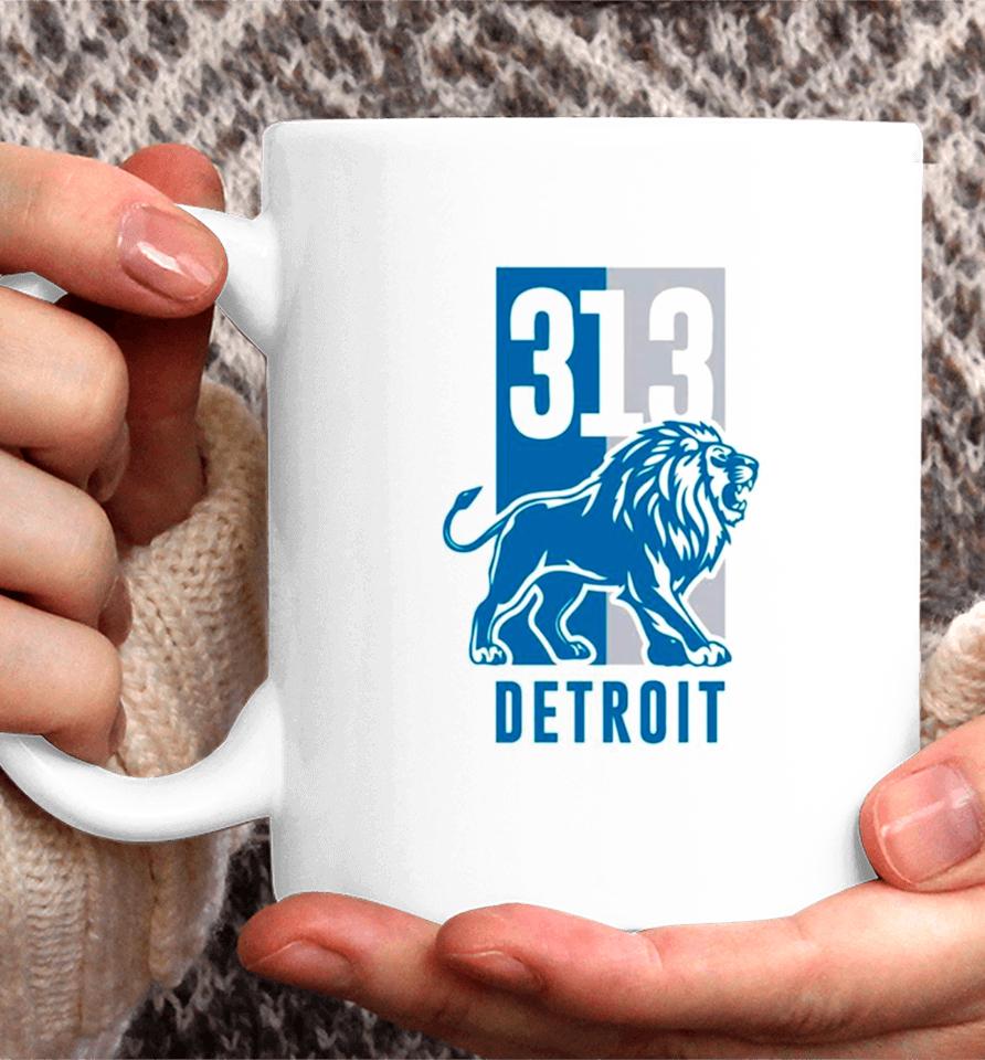313 Detroit Lions Michigan Football Coffee Mug