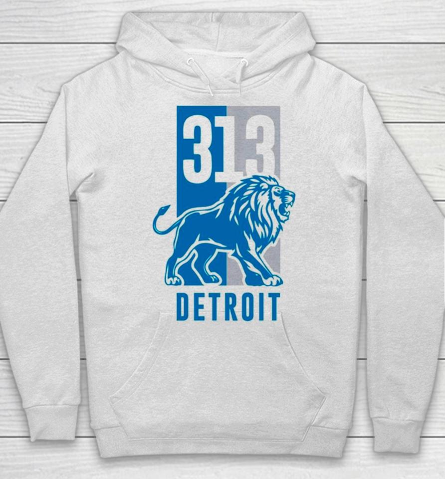 313 Detroit Lions Michigan Football Hoodie