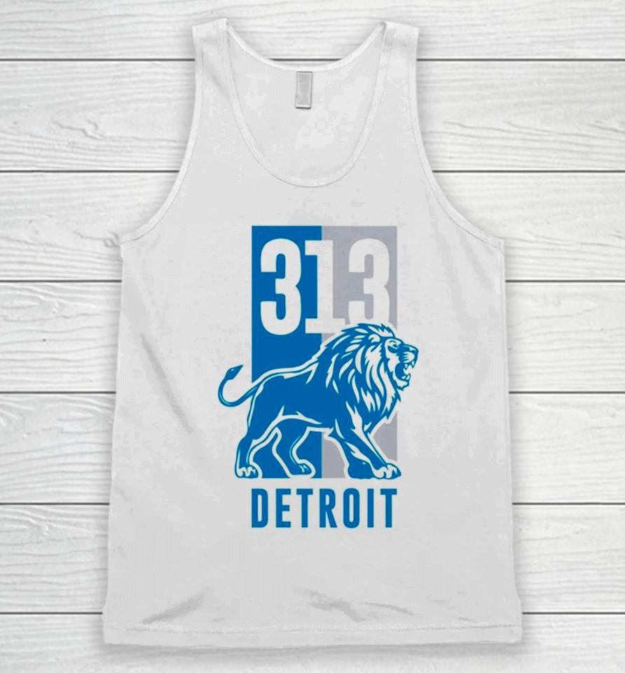 313 Detroit Lions Michigan Football Unisex Tank Top