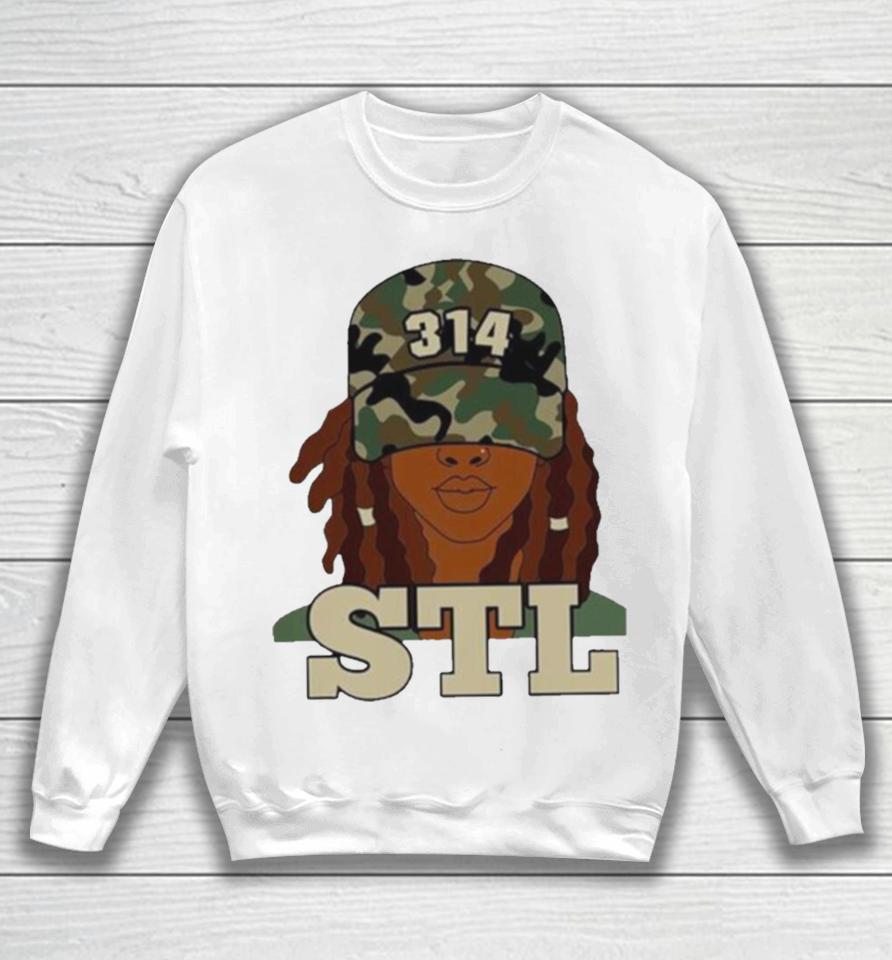 314 Stl St. Louis Black Woman Locs Sweatshirt