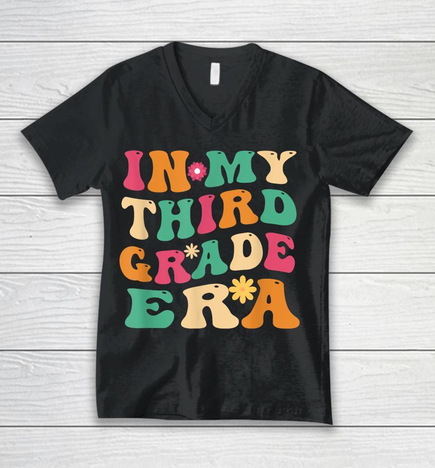 3Rd Grade Back To School Retro In My Third Grade Era Teacher Unisex V-Neck T-Shirt