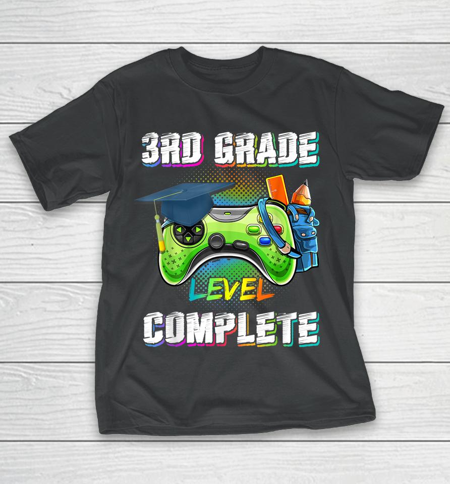 3Rd Grade Level Complete Class Of 2022 Graduation Gamer T-Shirt