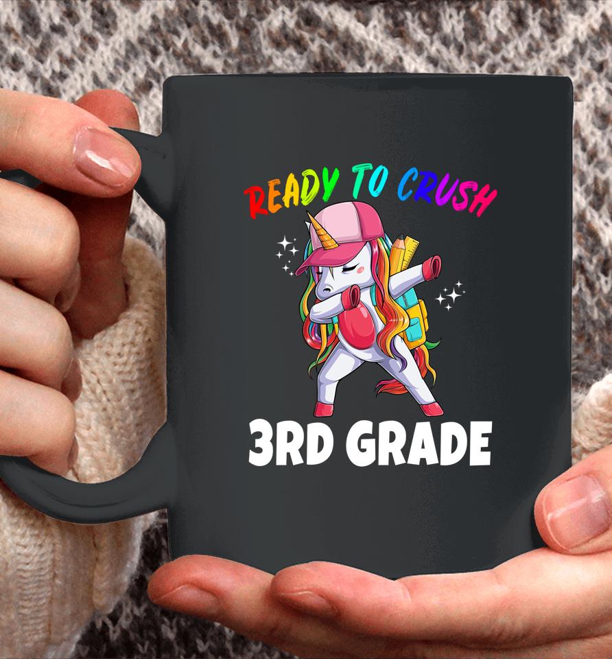 3Rd Grade Unicorn First Day Of School Gift Girls Rainbow Coffee Mug
