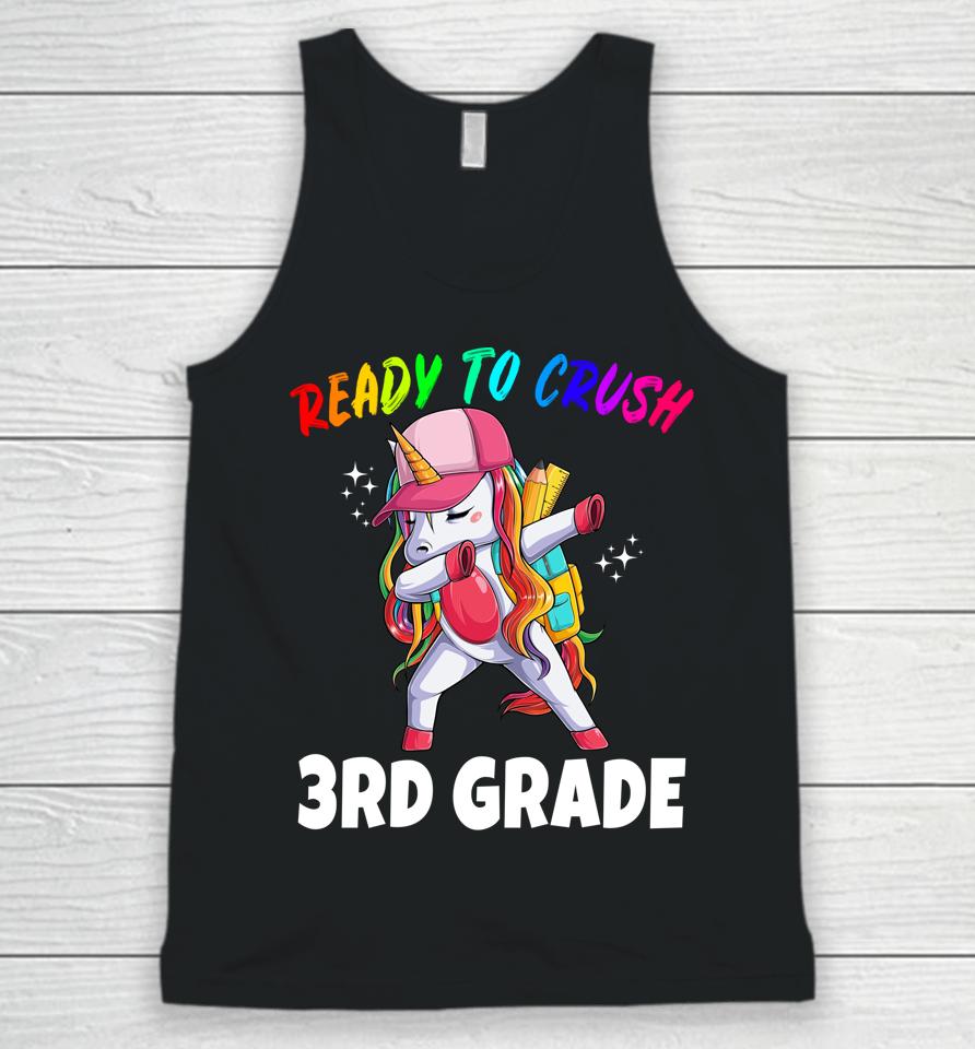 3Rd Grade Unicorn First Day Of School Gift Girls Rainbow Unisex Tank Top