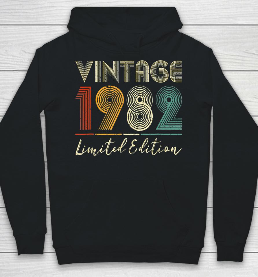 40 Year Old Gifts Vintage 1982 Limited Edition 40Th Birthday Hoodie