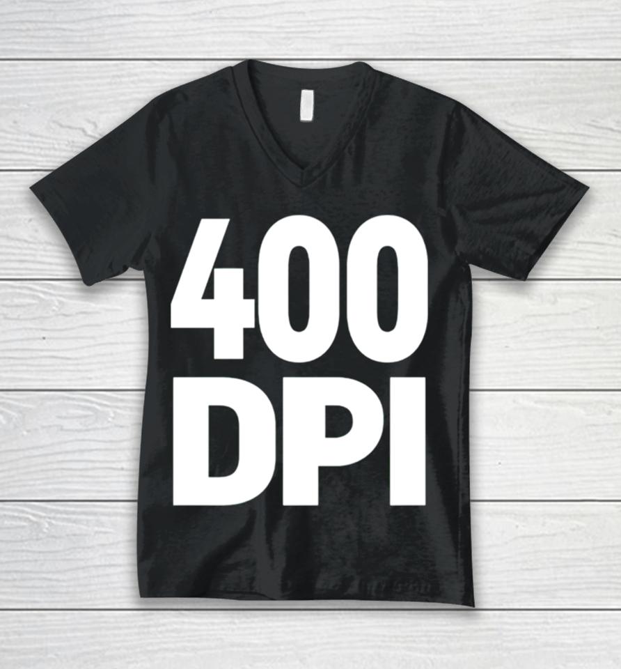 400 Dpi Unisex V-Neck T-Shirt