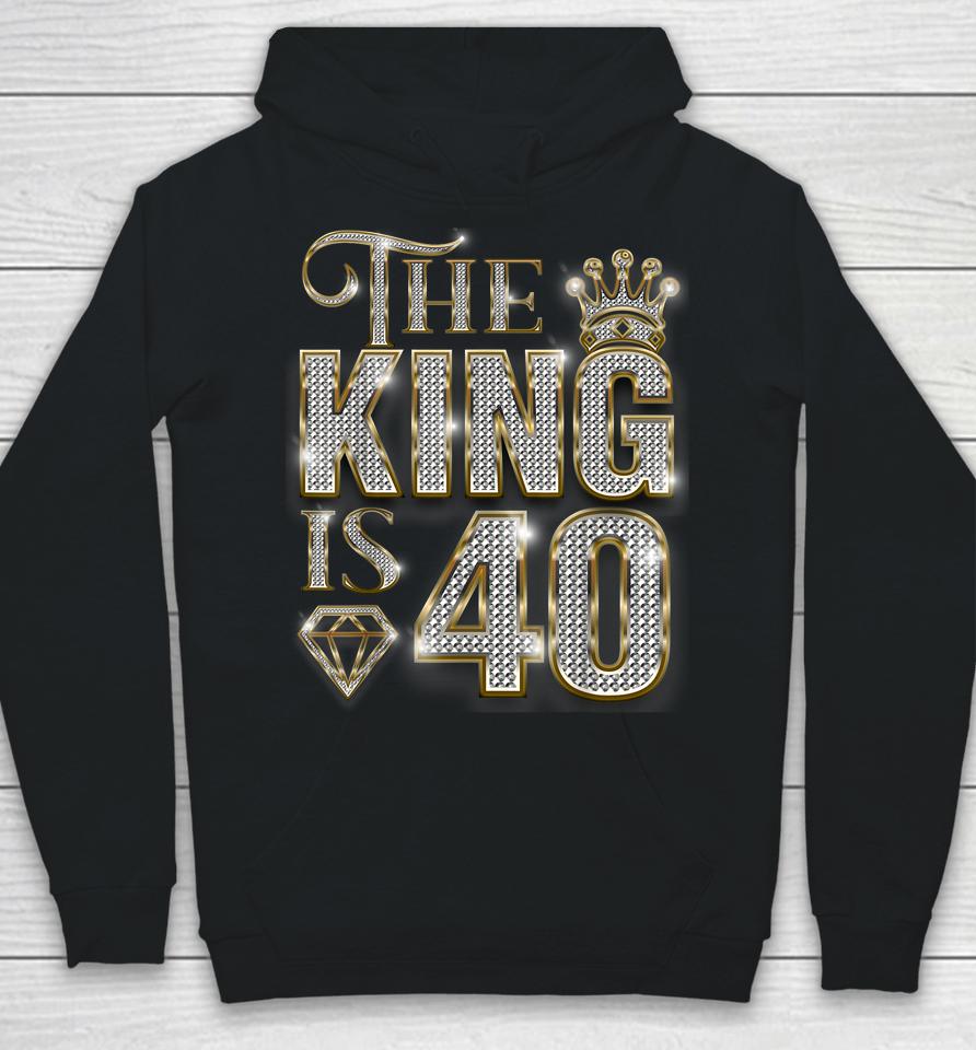 40Th Birthday Decorations 1983 Birthday The King Is 40 Hoodie