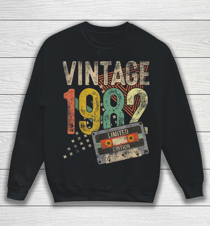 40Th Birthday Gifts Vintage 1982 Limited Edition 40 Year Old Sweatshirt