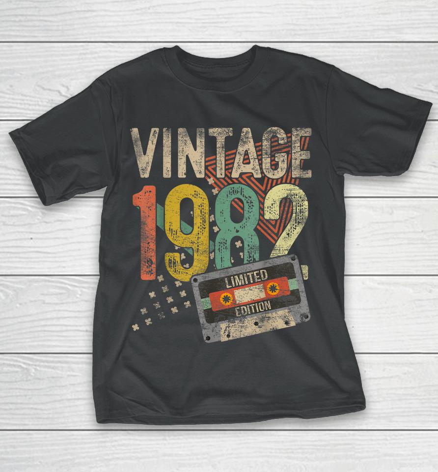 40Th Birthday Gifts Vintage 1982 Limited Edition 40 Year Old T-Shirt