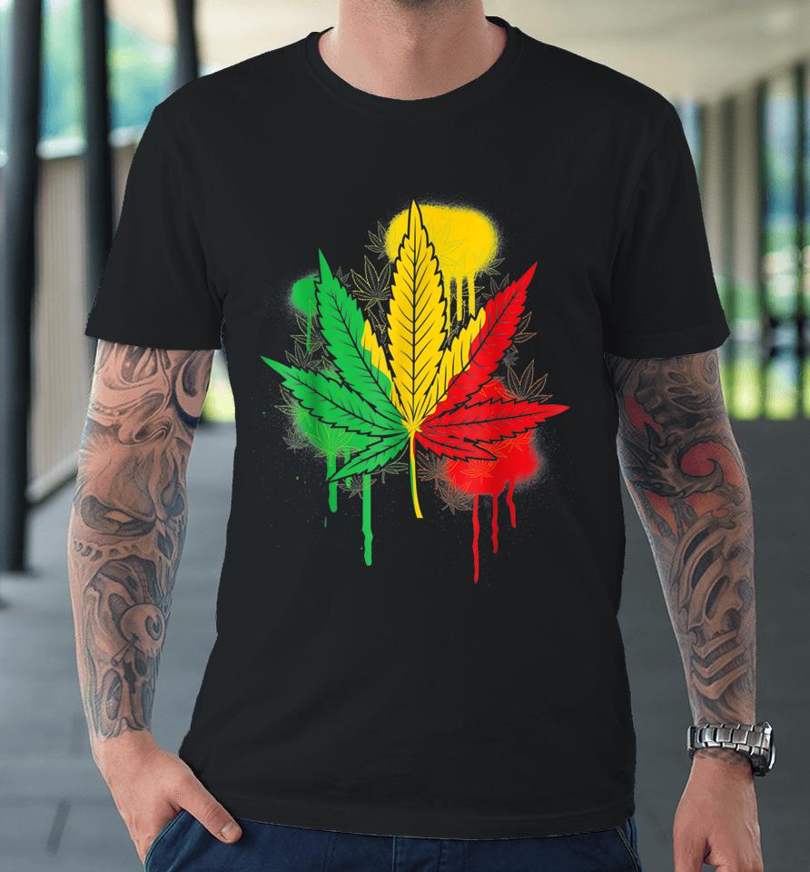 420 Day Marijuana Weed Cannabis Leaf Premium T-Shirt