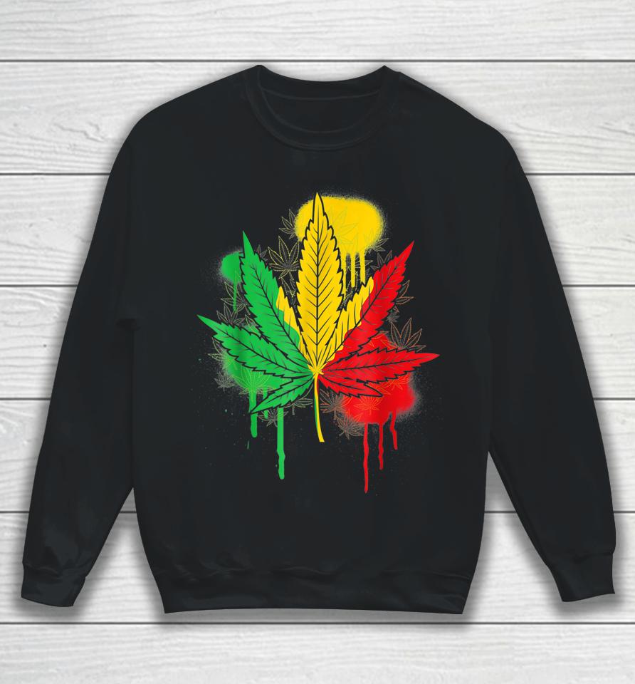 420 Day Marijuana Weed Cannabis Leaf Sweatshirt