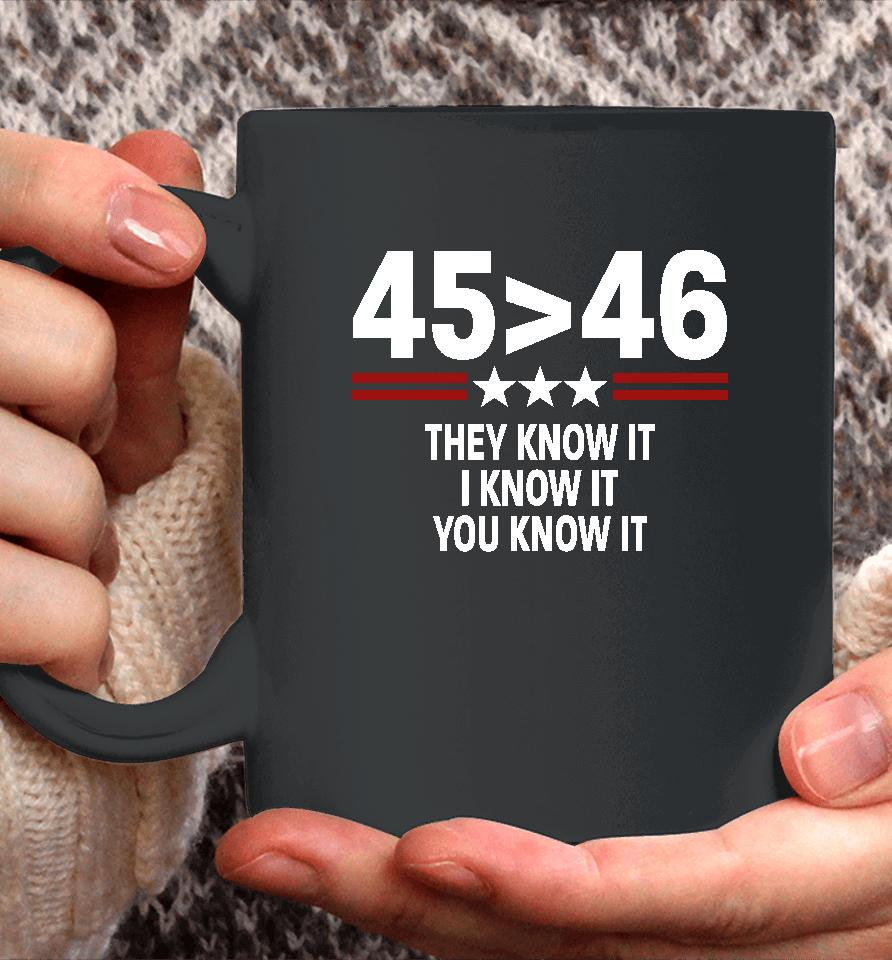 45 46 They Know It I Know It You Know It Coffee Mug