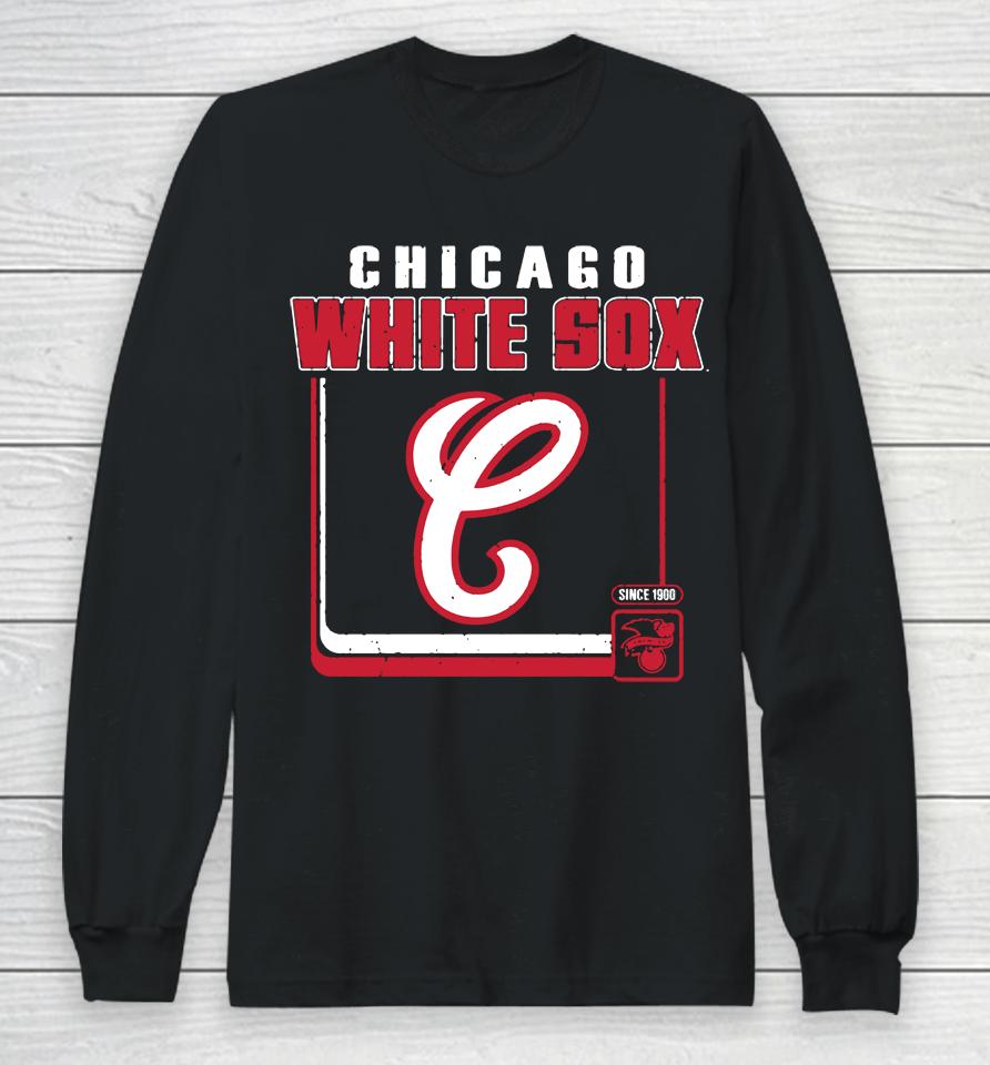 47 Chicago White Sox Navy Blue Borderline Franklin Long Sleeve T-Shirt