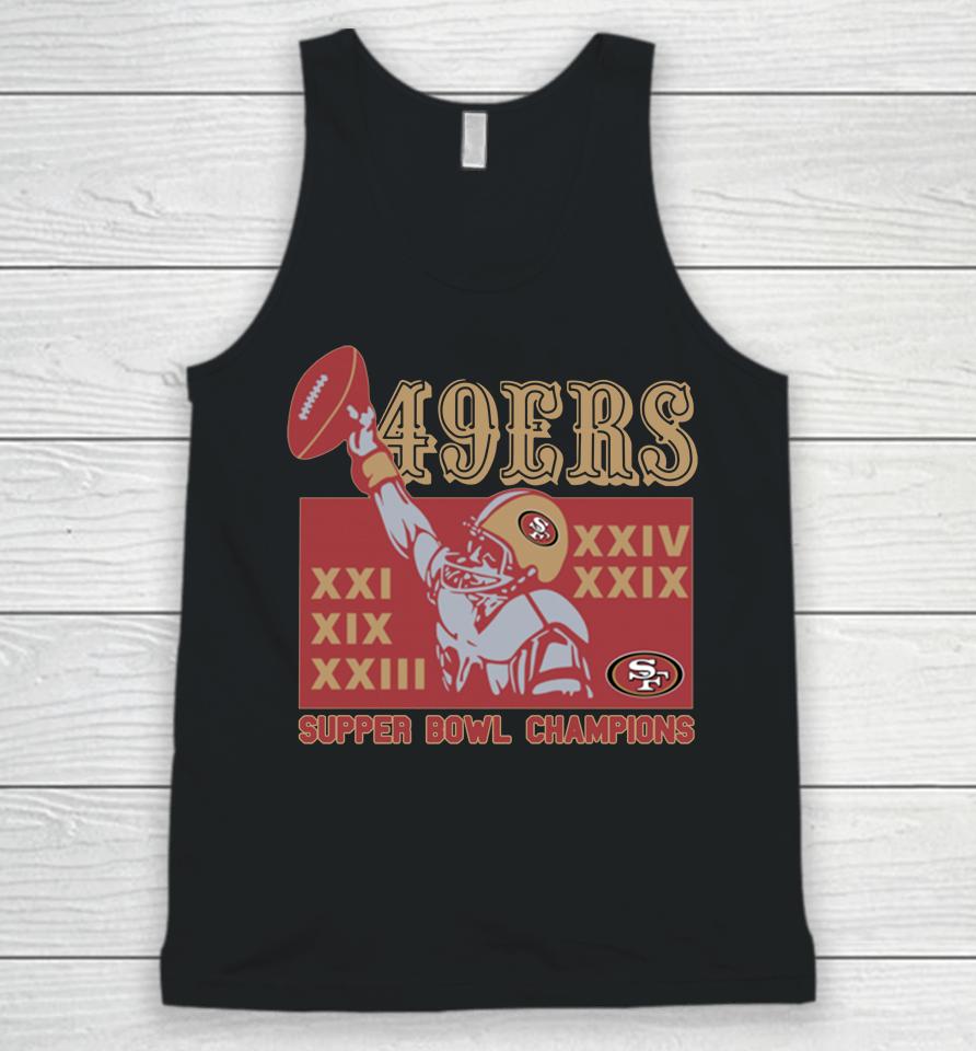 49Ers 5 Time Super Bowl Champions Homage Unisex Tank Top