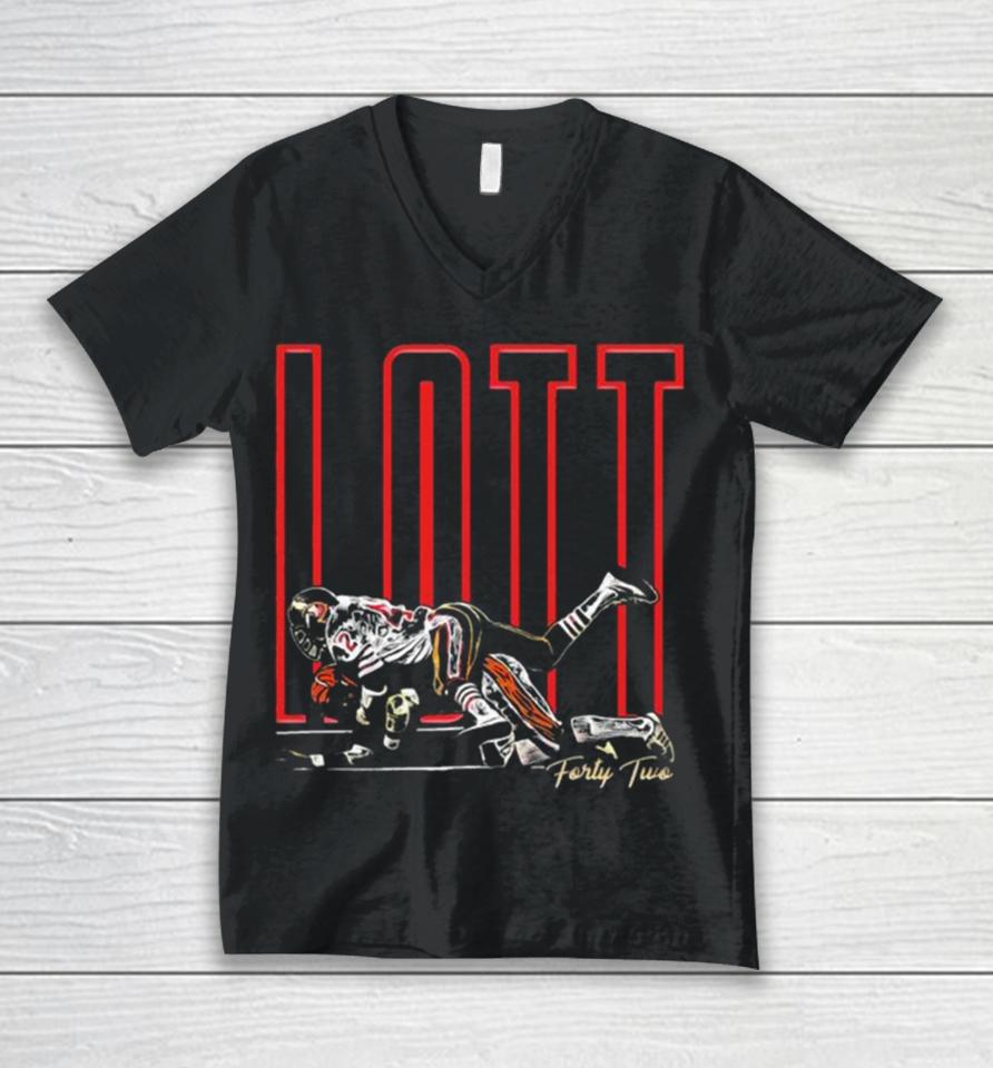 49Ers Ronnie Lott Rl42 Unisex V-Neck T-Shirt